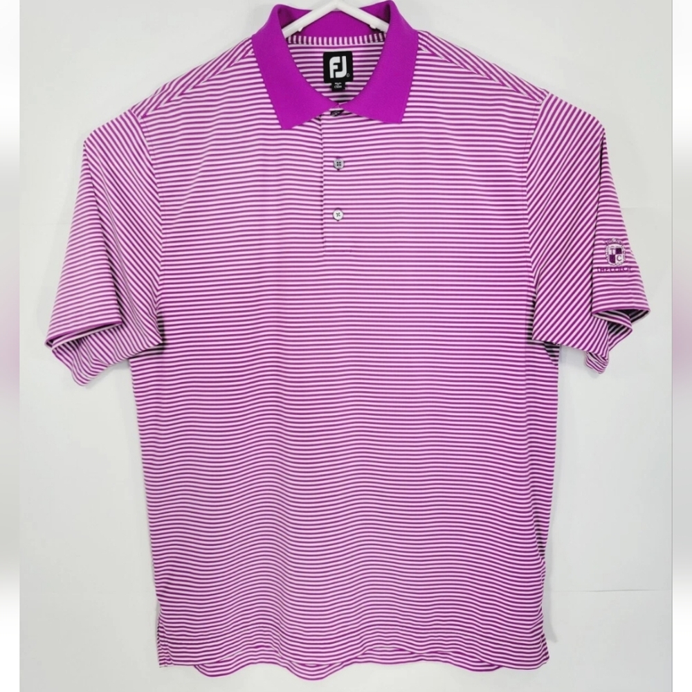 FootJoy Mens Large Golf Shirt The Colony Golf & Country Club Purple